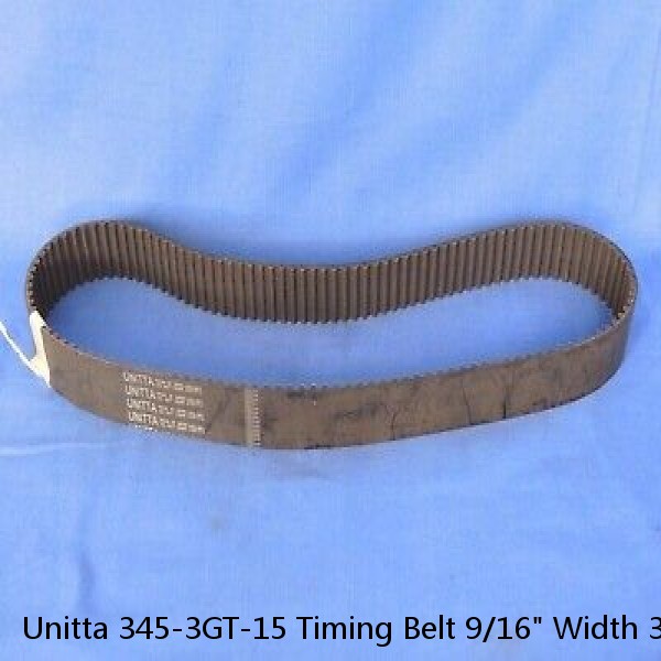 Unitta 345-3GT-15 Timing Belt 9/16" Width 3453GT15 TEL 023-000055-1