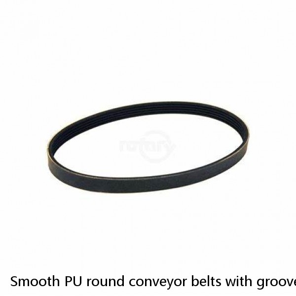 Smooth PU round conveyor belts with groove #1 image